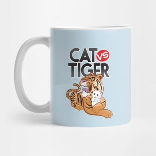 Cat vs Tiger - Funny Mug